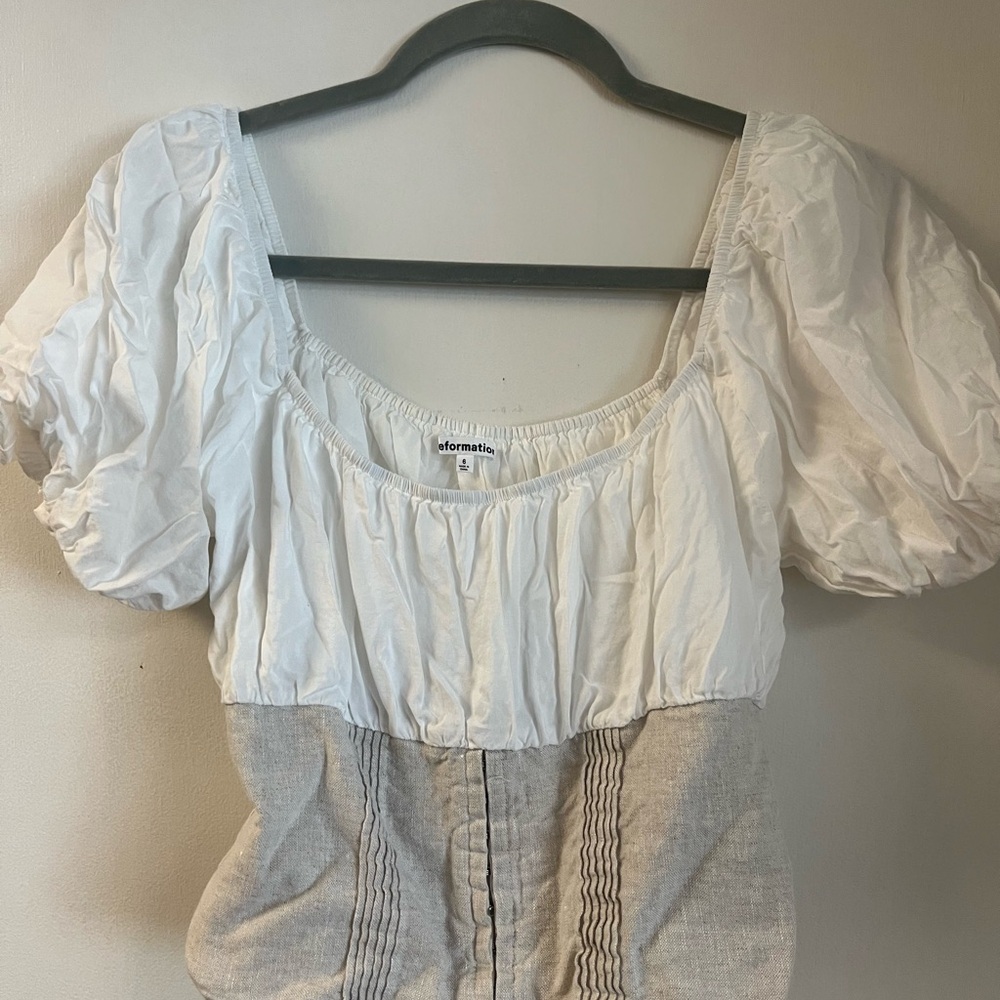 Reformation Half corset top